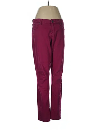 Pre-owned Kut From The Kloth Casual Pants In Burgundy