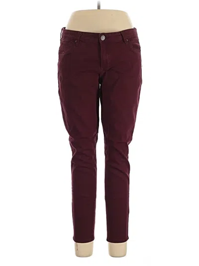 Pre-owned Kut From The Kloth Casual Pants In Burgundy