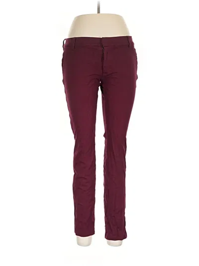 Pre-owned Kut From The Kloth Casual Pants In Burgundy