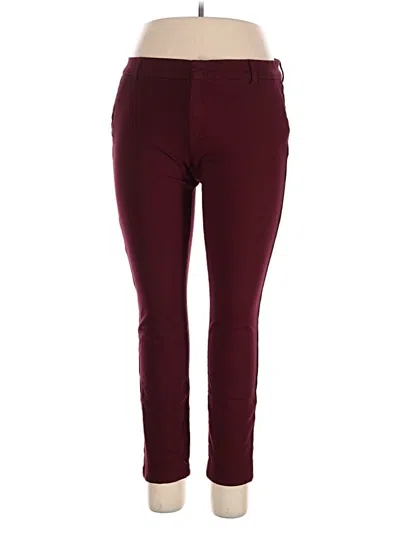 Pre-owned Kut From The Kloth Casual Pants In Burgundy