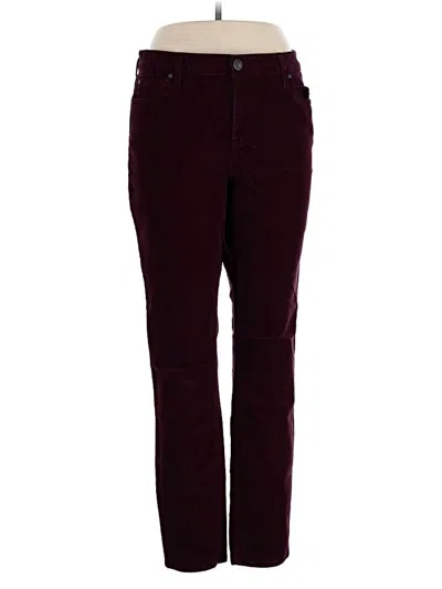 Pre-owned Kut From The Kloth Casual Pants In Burgundy
