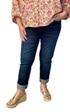 Kut From The Kloth Catherine Boyfriend Jeans In Dark Wash In Blue