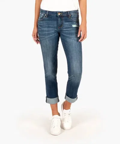 Kut From The Kloth Catherine Boyfriend Jeans In Medium Wash In Gray