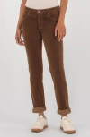 Kut From The Kloth Catherine Crop Corduroy Boyfriend Jeans In Animal Print