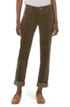 Kut From The Kloth Catherine Crop Corduroy Boyfriend Jeans In Moss