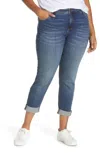 Kut From The Kloth Catherine Cuffed Boyfriend Jeans In Wellbeing In Blue