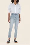 Kut From The Kloth Catherine High Rise Crop Straight Leg In Conscious W/ Med Base In Multi