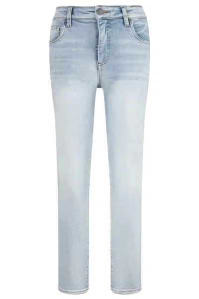 Kut From The Kloth Catherine High Rise Straight Leg Jeans In Washed Blue