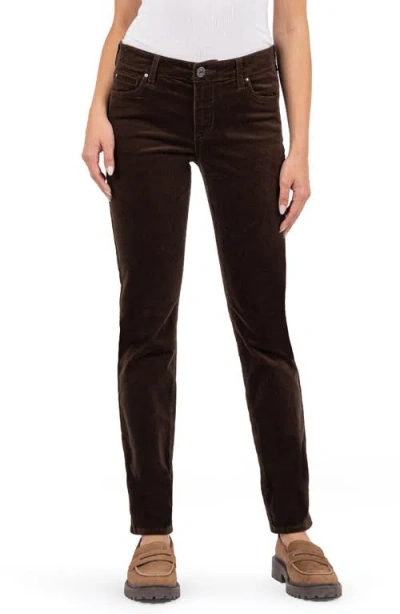 Kut From The Kloth Catherine Stretch Cotton Corduroy Boyfriend Pants In Brownie