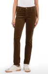 Kut From The Kloth Catherine Stretch Cotton Corduroy Boyfriend Pants In Brunette