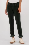 Kut From The Kloth Catherine Stretch Cotton Corduroy Boyfriend Pants In Green