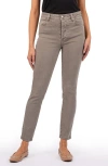 Kut From The Kloth Charlize Fab Ab High Waist Ankle Cigarette Jeans In Pebble