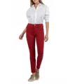 Kut From The Kloth Charlize High Rise Cigarette Leg Jeans In Red In Red