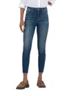Kut From The Kloth Charlize High Waist Raw Hem Ankle Skinny Jeans In Multi