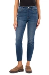 Kut From The Kloth Charlize High Waist Raw Hem Ankle Skinny Jeans In Jubilant