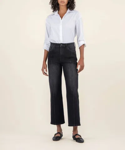 Kut From The Kloth Charlotte High Rise Ankle Flare Jeans In Creating In Multi