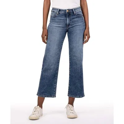 Kut From The Kloth Charlotte High Rise Culotte Jeans In Commendatory In Blue