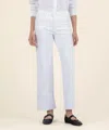 Kut From The Kloth Charlotte High Rise Fab Ab Rolled Cuff Pants In Optic White In White
