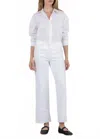 Kut From The Kloth Gwen High Rise Wide Leg Raw Hem Jeans In Optic White In White