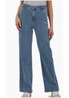 Kut From The Kloth Charlotte High Rise Straight Leg In Medium Wash In Blue