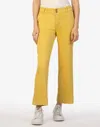Kut From The Kloth Charlotte Wide Leg Crop Pants In Dandelion In Yellow