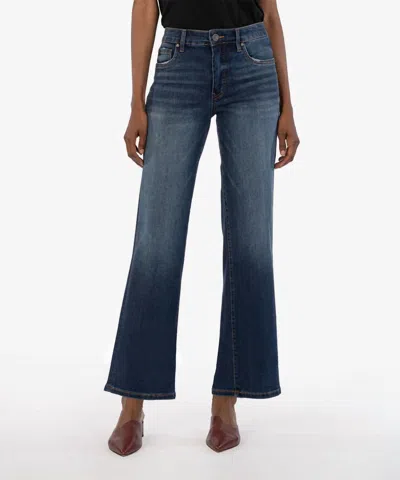 Kut From The Kloth Charlotte Wide Leg Jeans In Resolved In Blue
