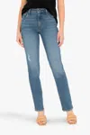 Kut From The Kloth Chrissie High Rise Fab Ab Straight Leg Jean In Impactful Wash In Multi