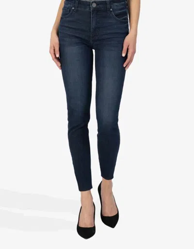 Kut From The Kloth Connie High Rise Fankle Skinny Jeans In Personally In Blue