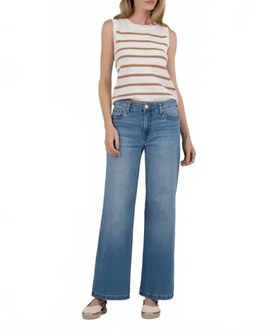 Kut From The Kloth Contessa Striped Pullover Top In Ivory In Neutral