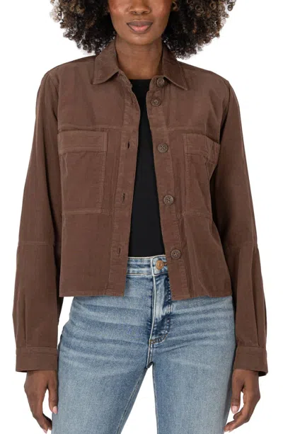 Kut From The Kloth Cozy Corduroy Jacket In Brown