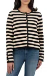 Kut From The Kloth Cynia Stripe Cardigan In Beige