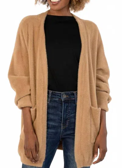 Kut From The Kloth Dana Cozy Cardigan In Camel In Brown