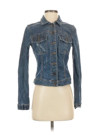 Pre-owned Kut From The Kloth Denim Jacket In Blue