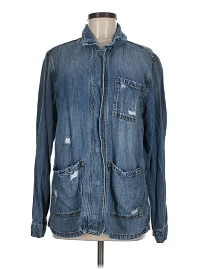 Pre-owned Kut From The Kloth Denim Jacket In Blue