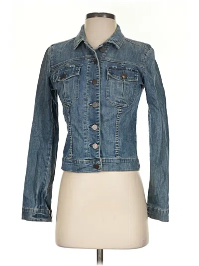 Pre-owned Kut From The Kloth Denim Jacket In Blue