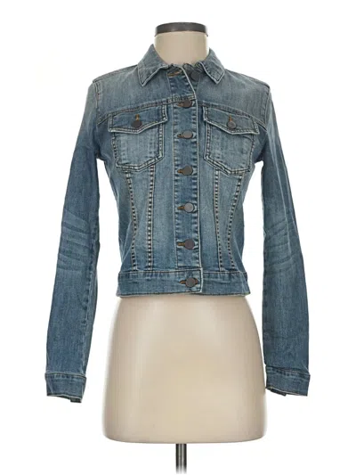 Pre-owned Kut From The Kloth Denim Jacket In Blue