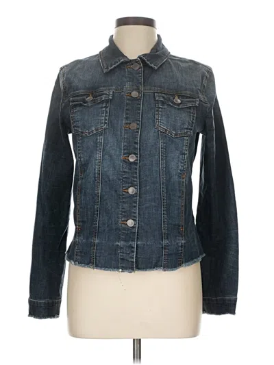 Pre-owned Kut From The Kloth Denim Jacket In Blue