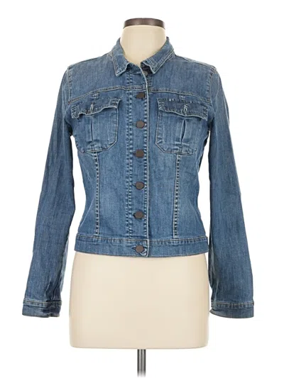 Pre-owned Kut From The Kloth Denim Jacket In Blue