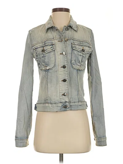 Pre-owned Kut From The Kloth Denim Jacket In Gray