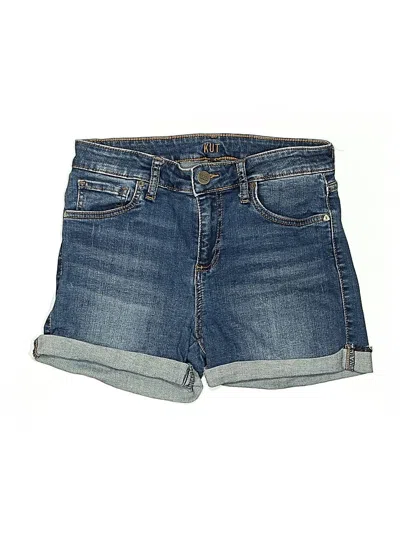 Pre-owned Kut From The Kloth Denim Shorts In Blue
