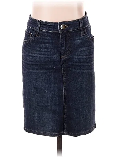 Pre-owned Kut From The Kloth Denim Skirt In Blue