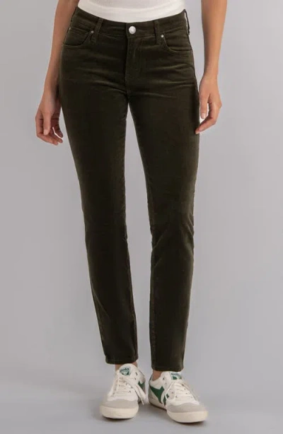 Kut From The Kloth Diana Stretch Corduroy Skinny Pants In Green