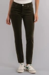 Kut From The Kloth Diana Stretch Corduroy Skinny Pants In Green