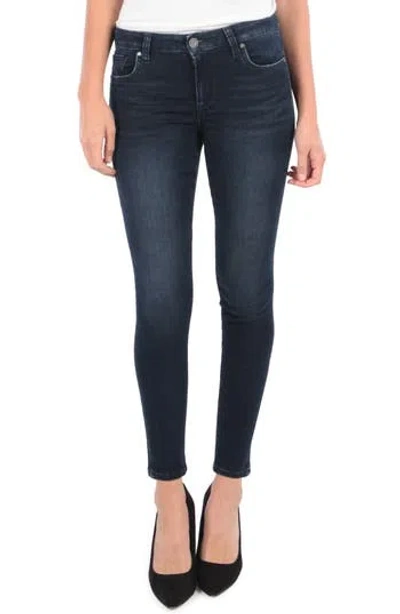 Kut From The Kloth Donna Ankle Skinny Jeans In Paragon W/dk Stone Base Wash