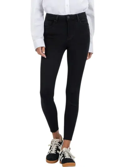 KUT FROM THE KLOTH DONNA HIGH RISE ANKLE SKINNY JEANS IN BLACK