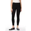 Kut From The Kloth Donna High Waist Fray Hem Ankle Skinny Jeans In Black