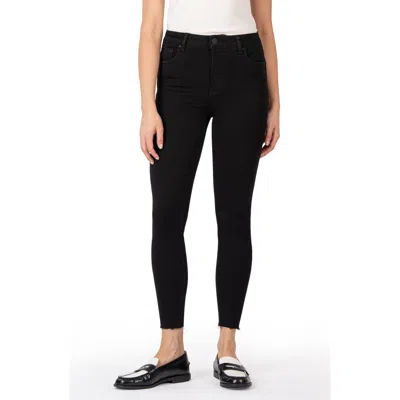 KUT FROM THE KLOTH KUT FROM THE KLOTH DONNA HIGH WAIST FRAY HEM ANKLE SKINNY JEANS