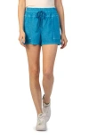Kut From The Kloth Elastic Waist Shorts In Azure