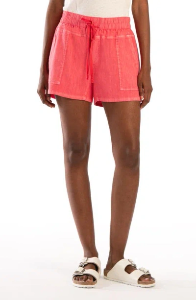 Kut From The Kloth Elastic Waist Shorts In Pink