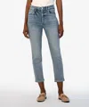 KUT FROM THE KLOTH ELIZABETH HIGH RISE CROP STRAIGHT LEG JEAN IN SUPPORTED